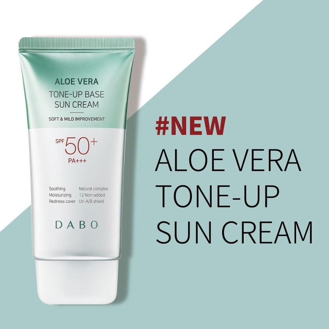 Kem Chống Nắng Kiềm Dầu Nâng Tone Dưỡng Da Dabo Tone Up Base Sun Cream SPF 50 PA +++(70ml) - Hàng Chính Hãng