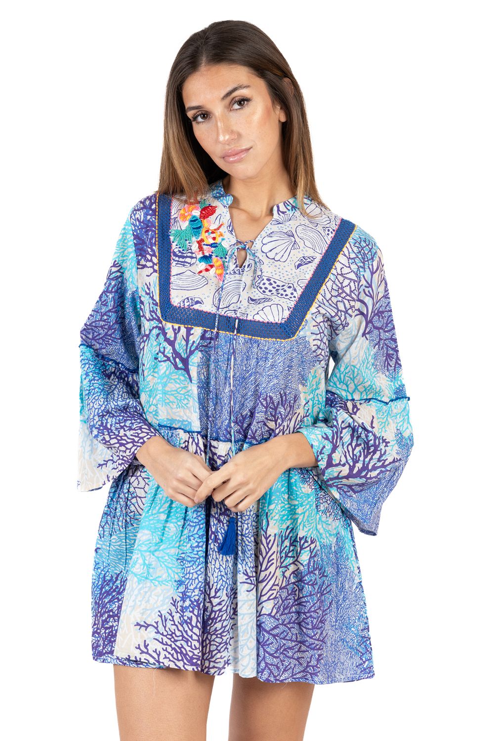 Đầm Kết Cườm Cotton Isla Bonita