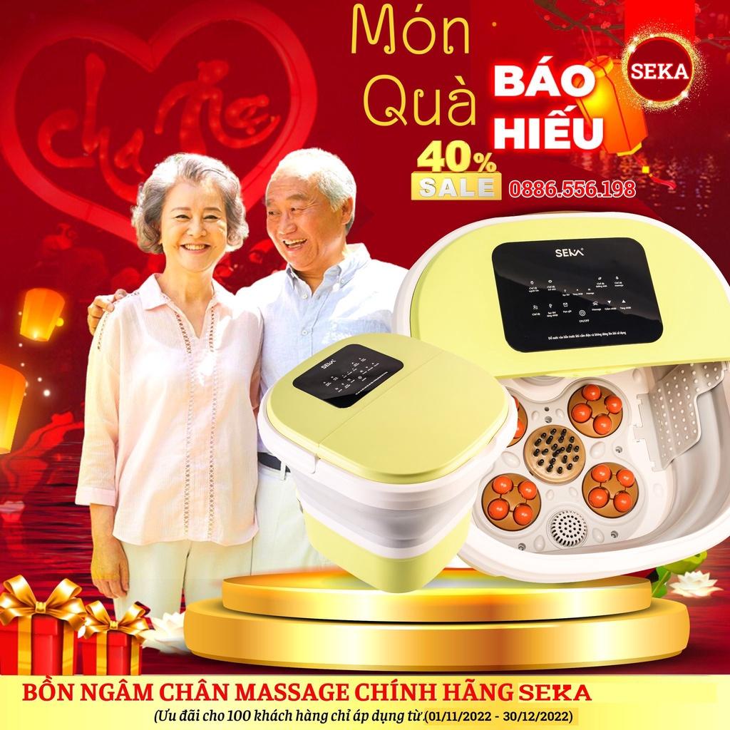 Bồn ngâm chân massage gấp gọn SEKA SK-195 cao cấp con lăn tự động - Bồn Ngâm Chân, Máy Ngâm Chân Có Sục Khí