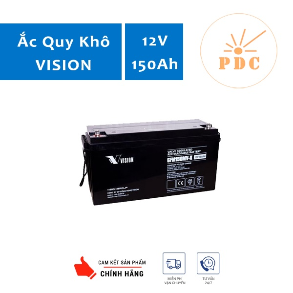 Ắc quy Vision 6FM150MV-X 12V 150Ah