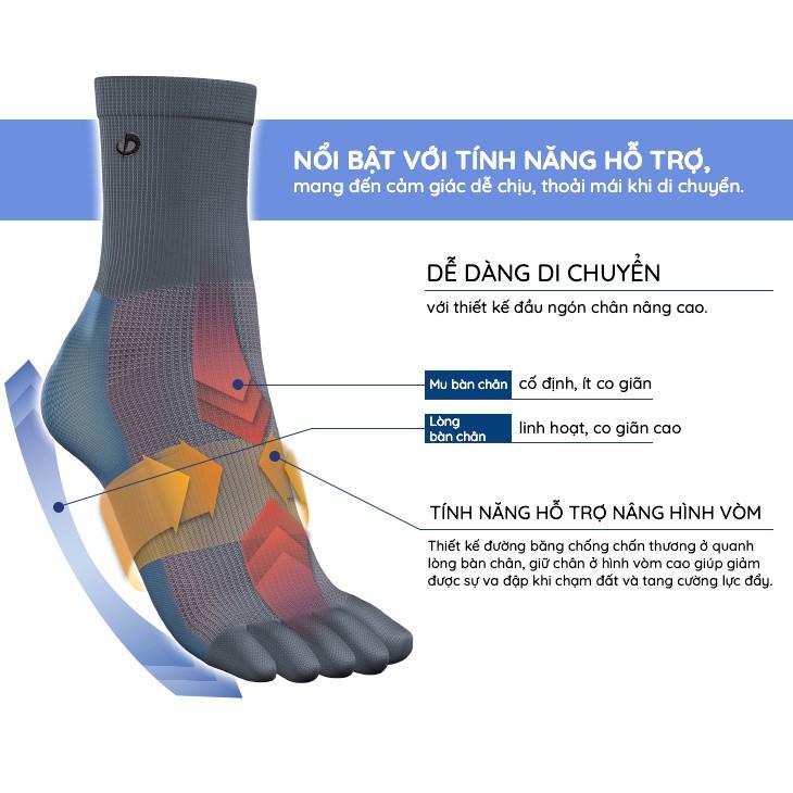 Tất Vớ Xỏ Ngón văn phòng Phiten Business socks AL923073/AL923073