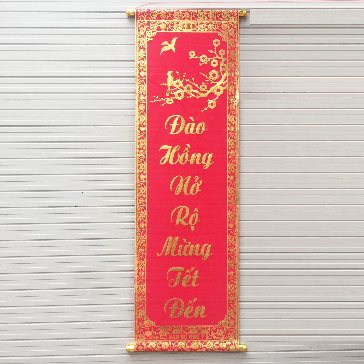Bộ đôi câu đối đỏ chữ vàng dài 1m trang trí Tết