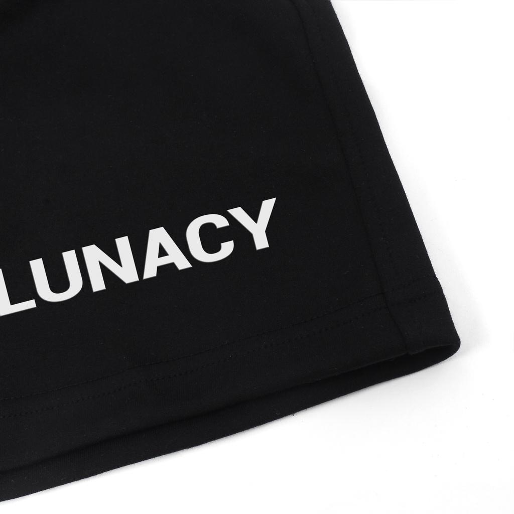 Quần Short Unisex LUNACY In Cao Thành Nam Nữ Oversize phong cách đường phố Hàn Quốc LUNACY