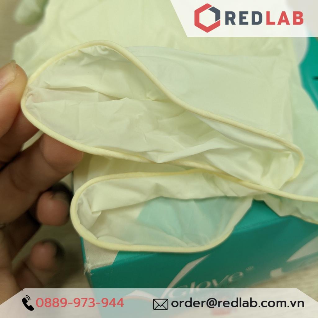 Găng tay y tế có bột Vglove, bao tay cao su y tế giá tốt