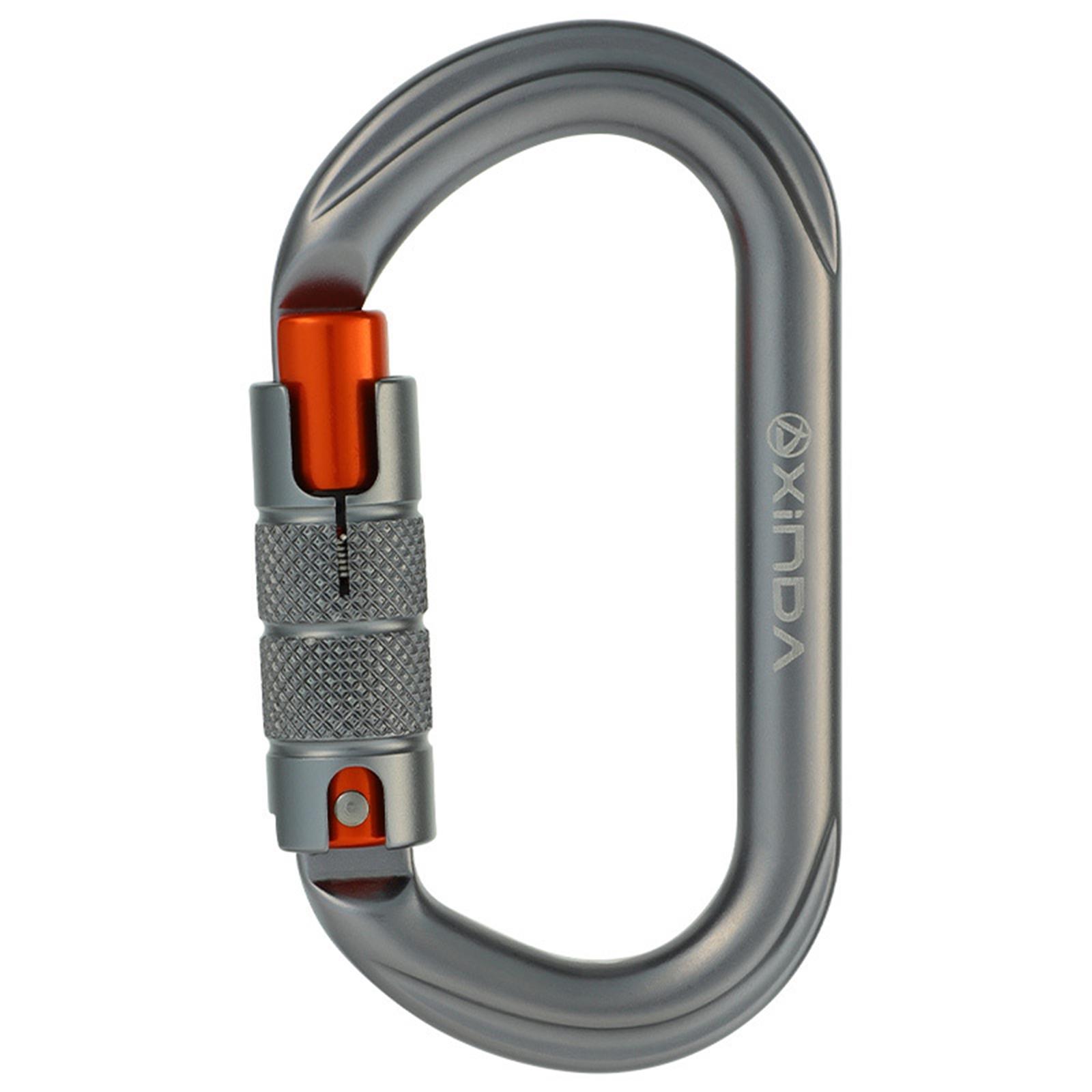 Locking Carabiner Clip Climbing Carabiner Screw Lock Carabiner Heavy Duty Caribeaners Hook for Outdoor Swing Caving Camping Hiking