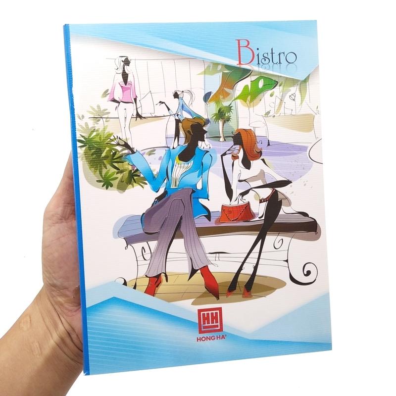 Combo 5 Vở Class Bistro - 4 Ly Ngang 200 Trang - Hồng Hà 0403 (Mẫu Màu Giao Ngẫu Nhiên)