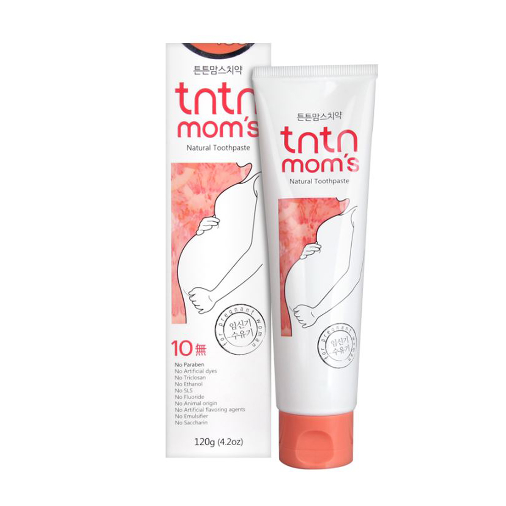 Kem Đánh Răng Hữu Cơ Cho Mẹ Bầu Và Trẻ Nhỏ Tntn Mom's Natural ToothpasteTuýp 120gr Từ Hàn Quốc - Sản Phẩm Dành Riêng Cho Mẹ Bầu