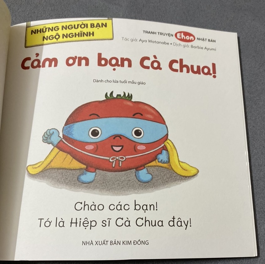 Sách - Cảm ơn bạn cà chua