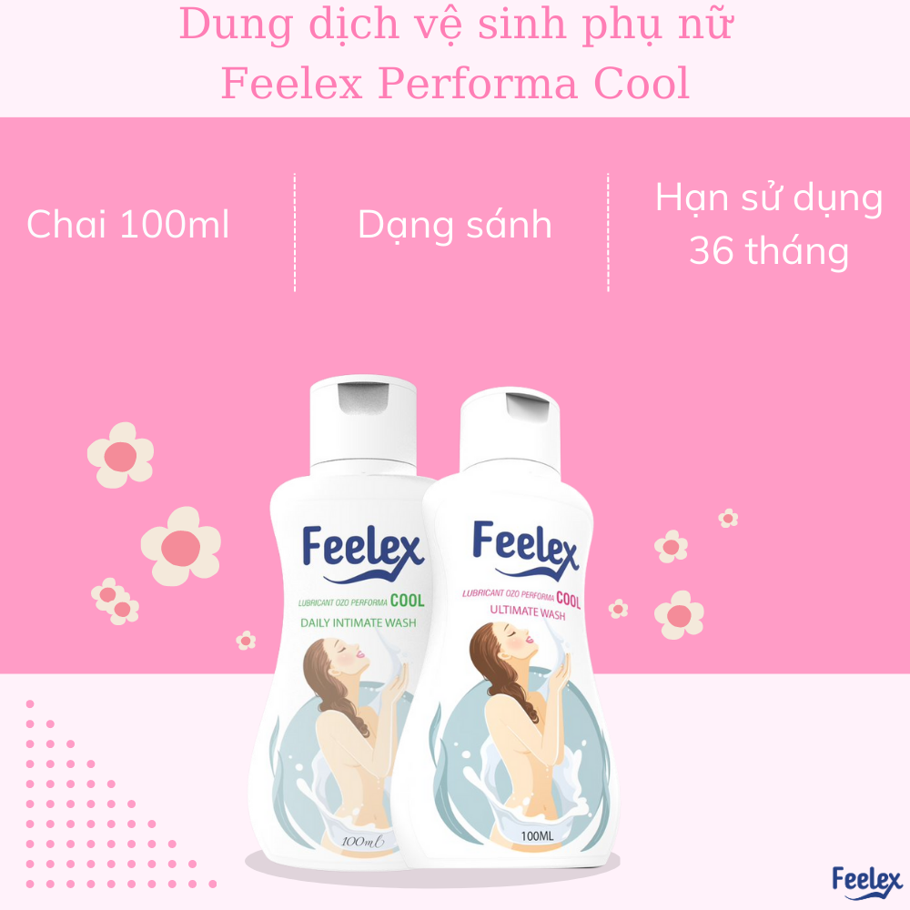 Dung dịch vệ sinh phụ nữ Feelex Lubircant OZO Performa Cool