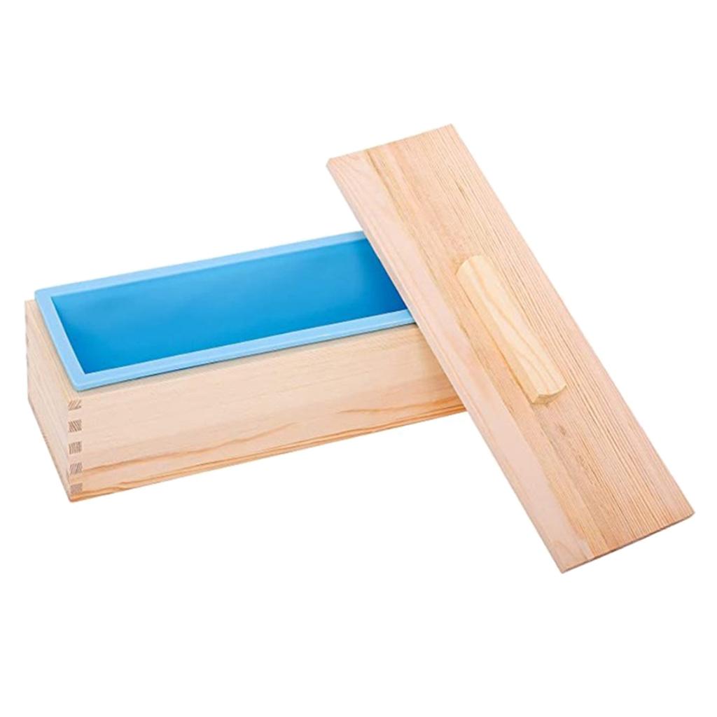 42oz Soap Silicone  Loaf Wood Box for  Making DIY