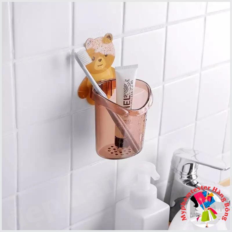 Cốc gấu dán tường tiện ích