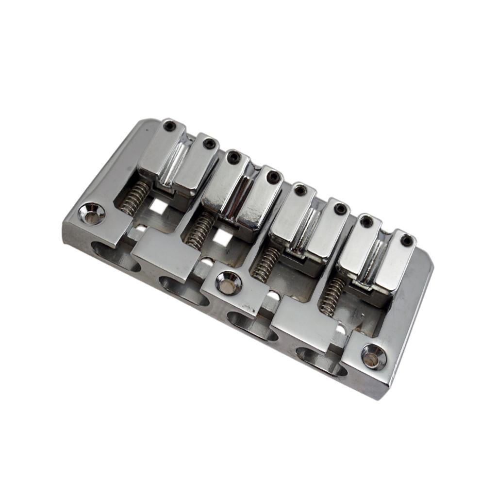 2x 4 String Bass Guitar Bridge with Wrench Screws Musical Parts