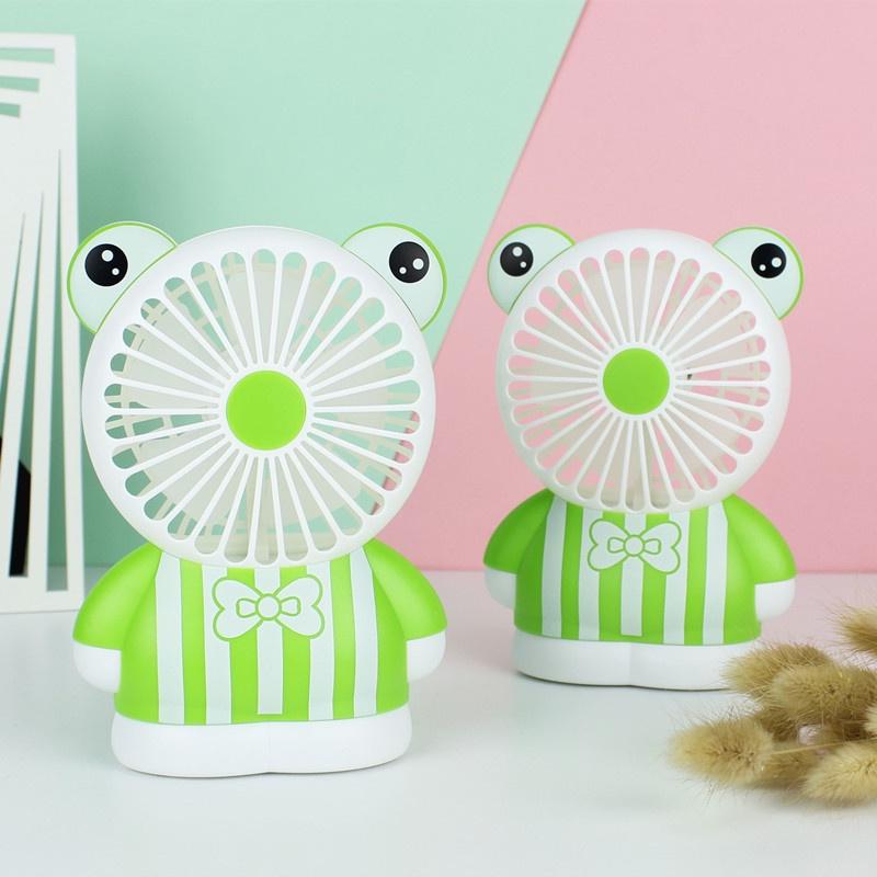 Quạt mini fan để bàn cầm tay sạc pin có đèn siêu mát SQ2172