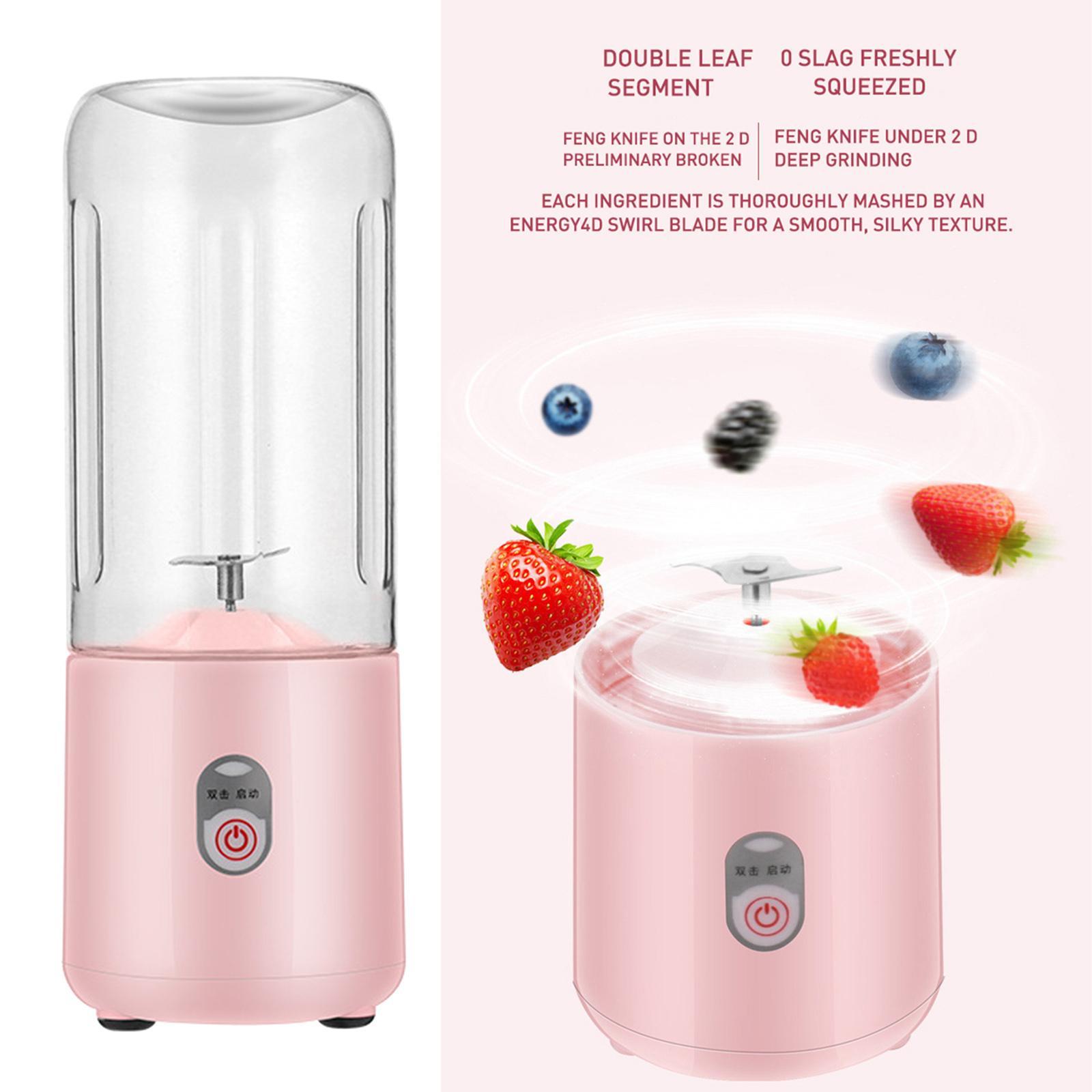 Portable Blender USB Juicer Cup Fruit Mixing Rechargeable for Travel