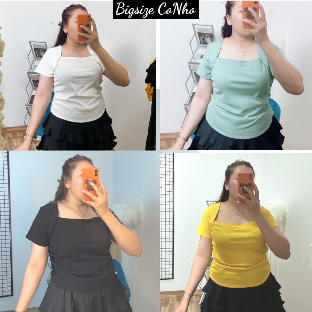 Áo thun croptop bigsize nữ tay ngắn form rộng từ 58kg-95kg A13