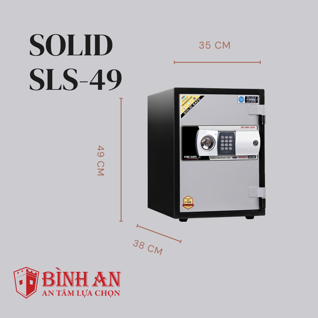 Két Sắt Chống Cháy Solid SLS-49 (60kg)