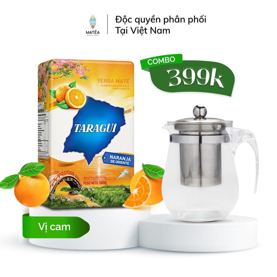 Trà Yerba Mate Vị Cam - FREE Túi Lọc Tái Sử Dụng - Detox, thanh nhiệt, năng lượng tỉnh táo