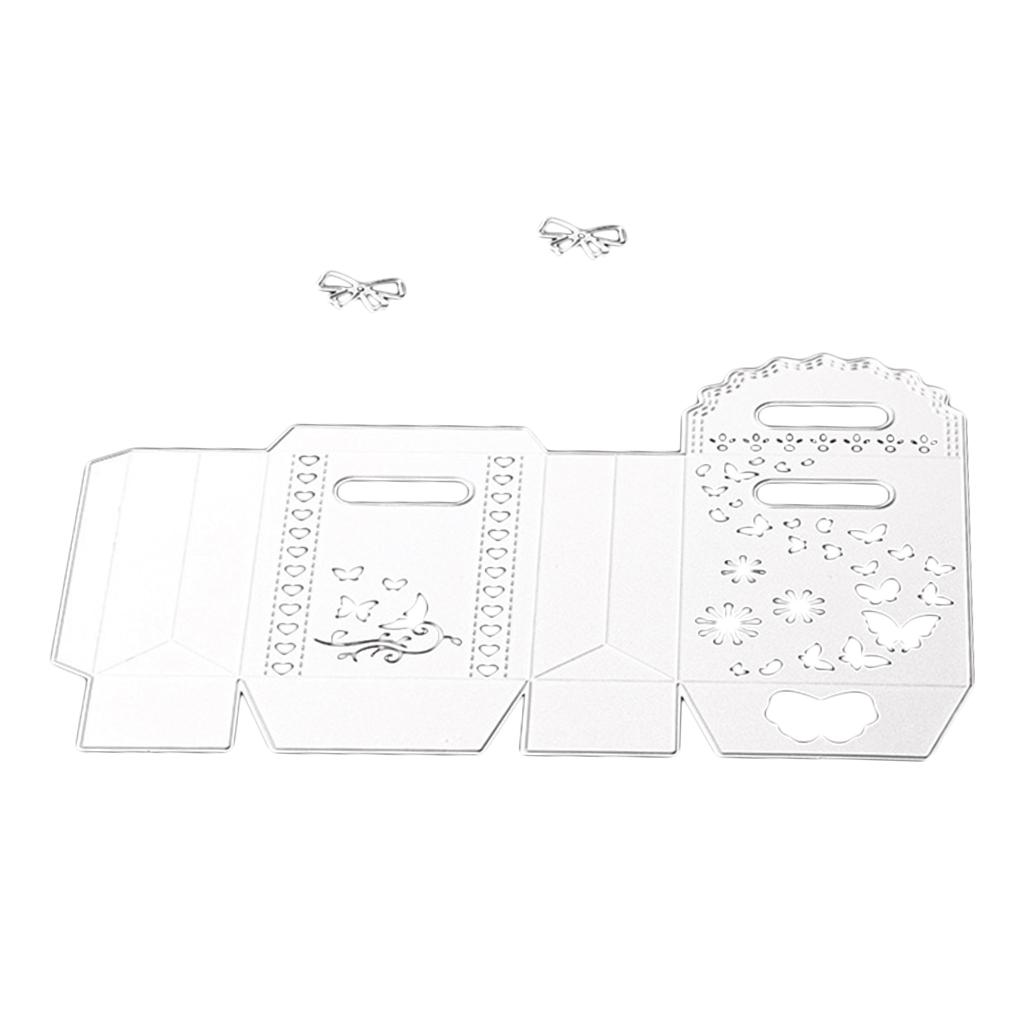 Nơ Tặng Túi Cắt Chết Stencil Thêu Sò Thẻ Dập Nổi Thủ Công