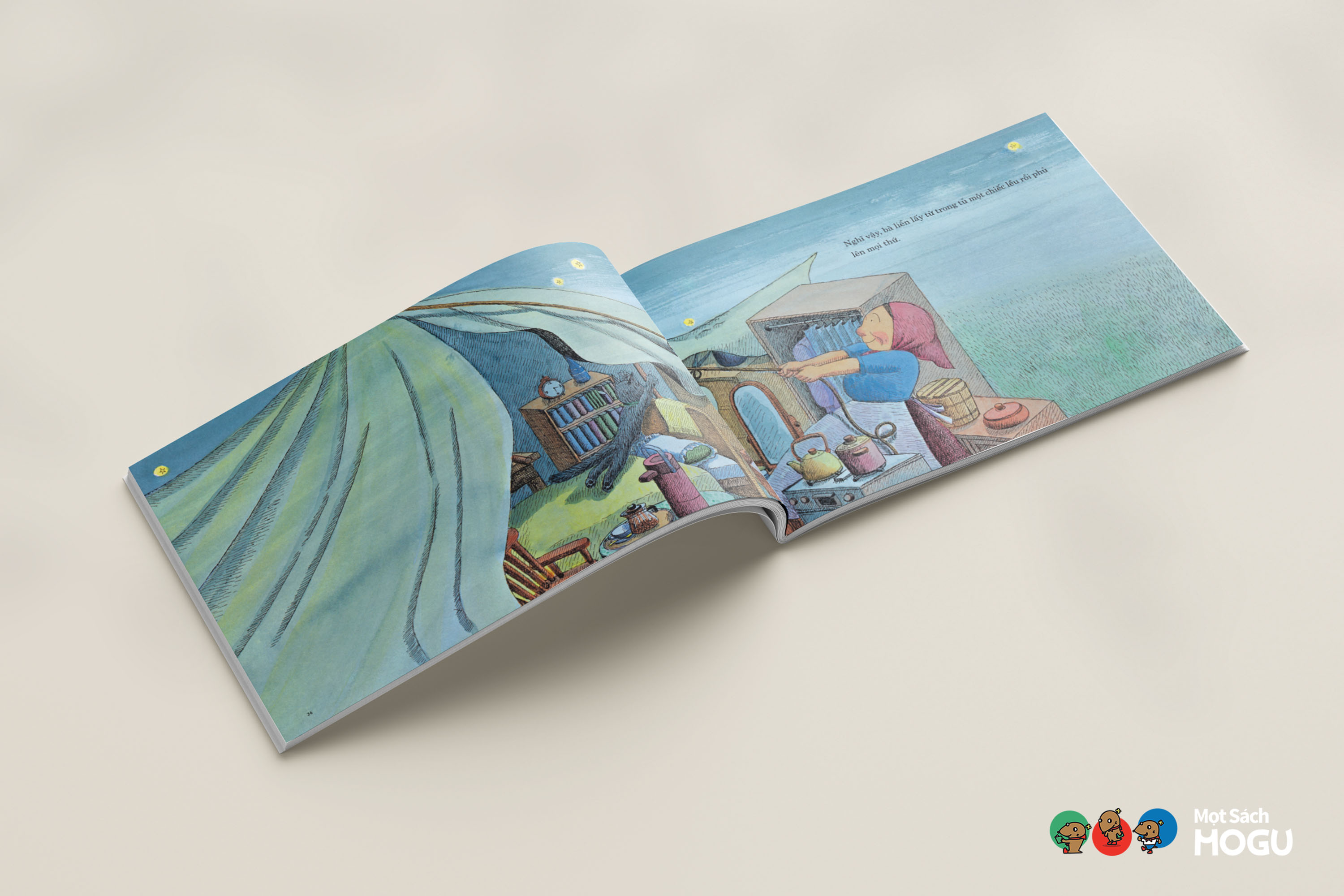 Truyện Ehon bé 3-4-5 tuổi - Đêm tất bật