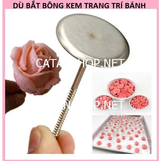 Dù bắt kem 3cm 4cm 5cm 7cm Dụng cụ hỗ trợ bắt bông kem trang trí bánh bằng inox -DuBK
