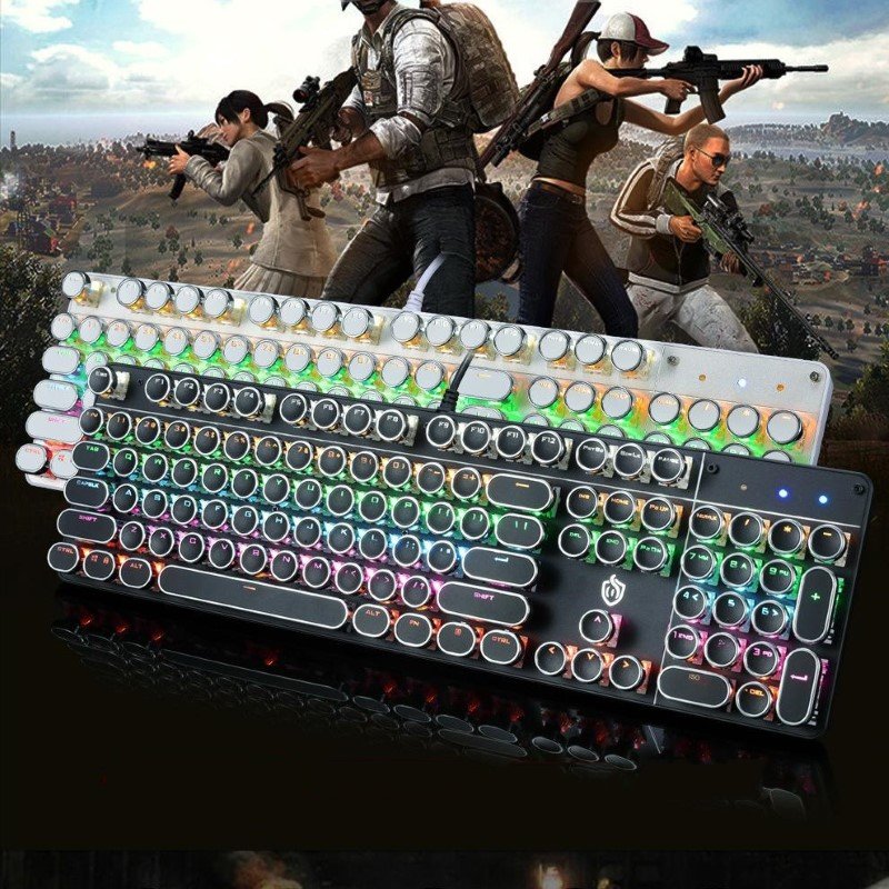 Bàn Phím Cơ K900 Gaming - Led xuyên phím có hotswap cho máy tính , laptop - đen