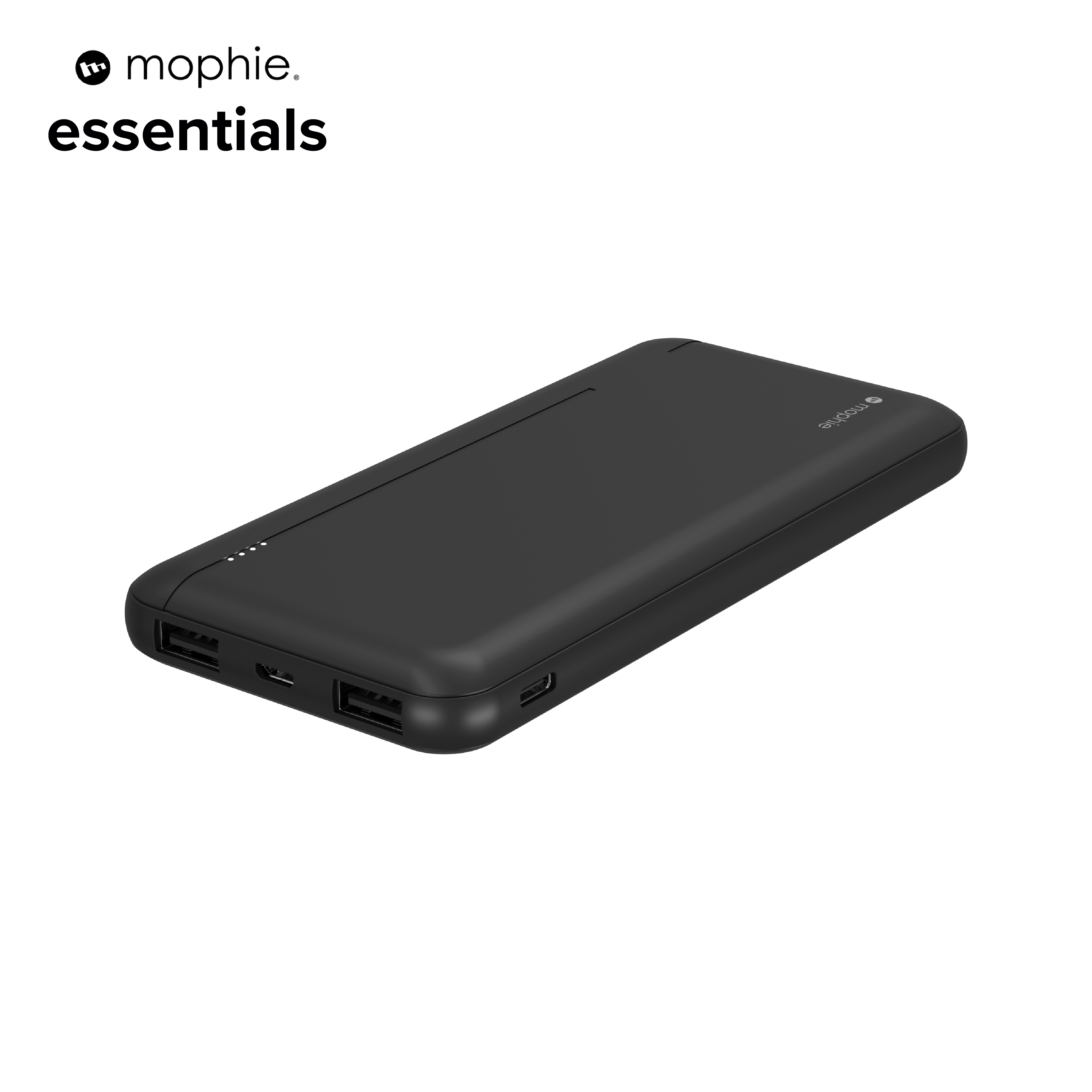 Sạc dự phòng Mophie Essentials 10.000mAh/3.7V PD20W 2 USB-A 1 USB-C, bảo hành 12 tháng - Hàng chính hãng