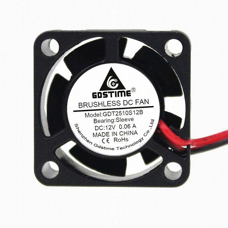 Gdstime 1 Pieces 1Pin 1.14 11x11x1mm 11mm 11v Mini Brushless Cooling Cooler Fan