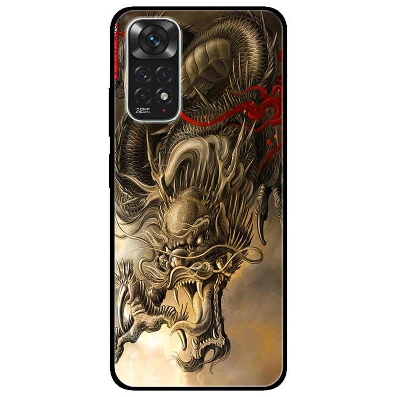 Ốp lưng dành cho Xiaomi Redmi Note 11 4G mẫu Rồng Giận Dữ