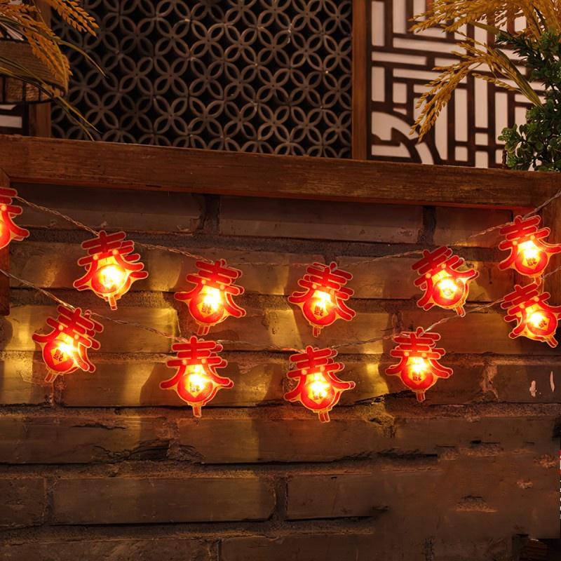 1 bộ dây đèn 10 LED trang trí năm mới
