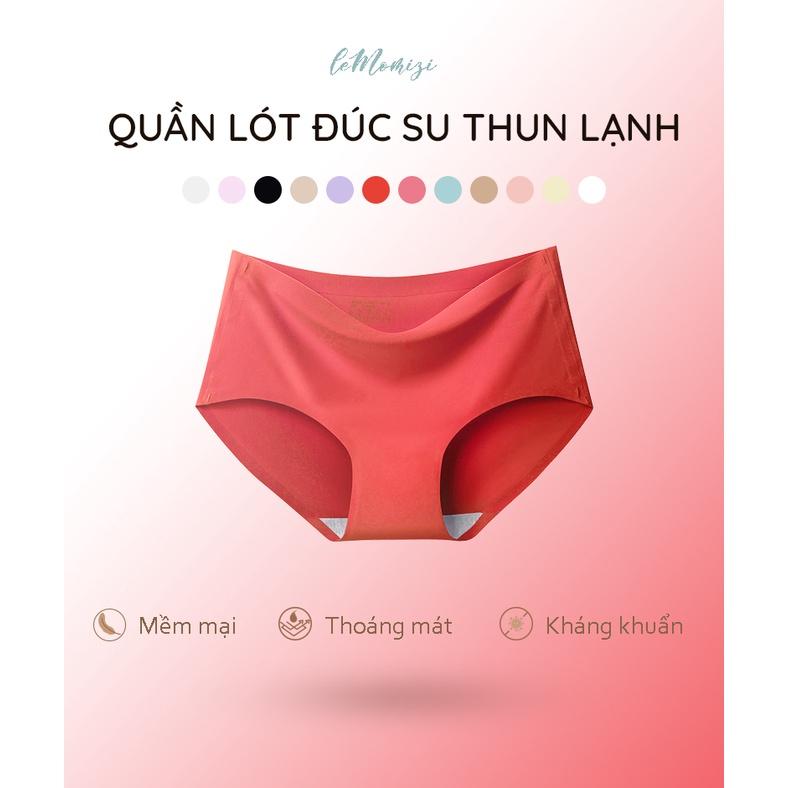 Quần Lót Nữ Đúc Su LeMOMIZI cao cấp thun lạnh không đường may kháng khuẩn M-XXL