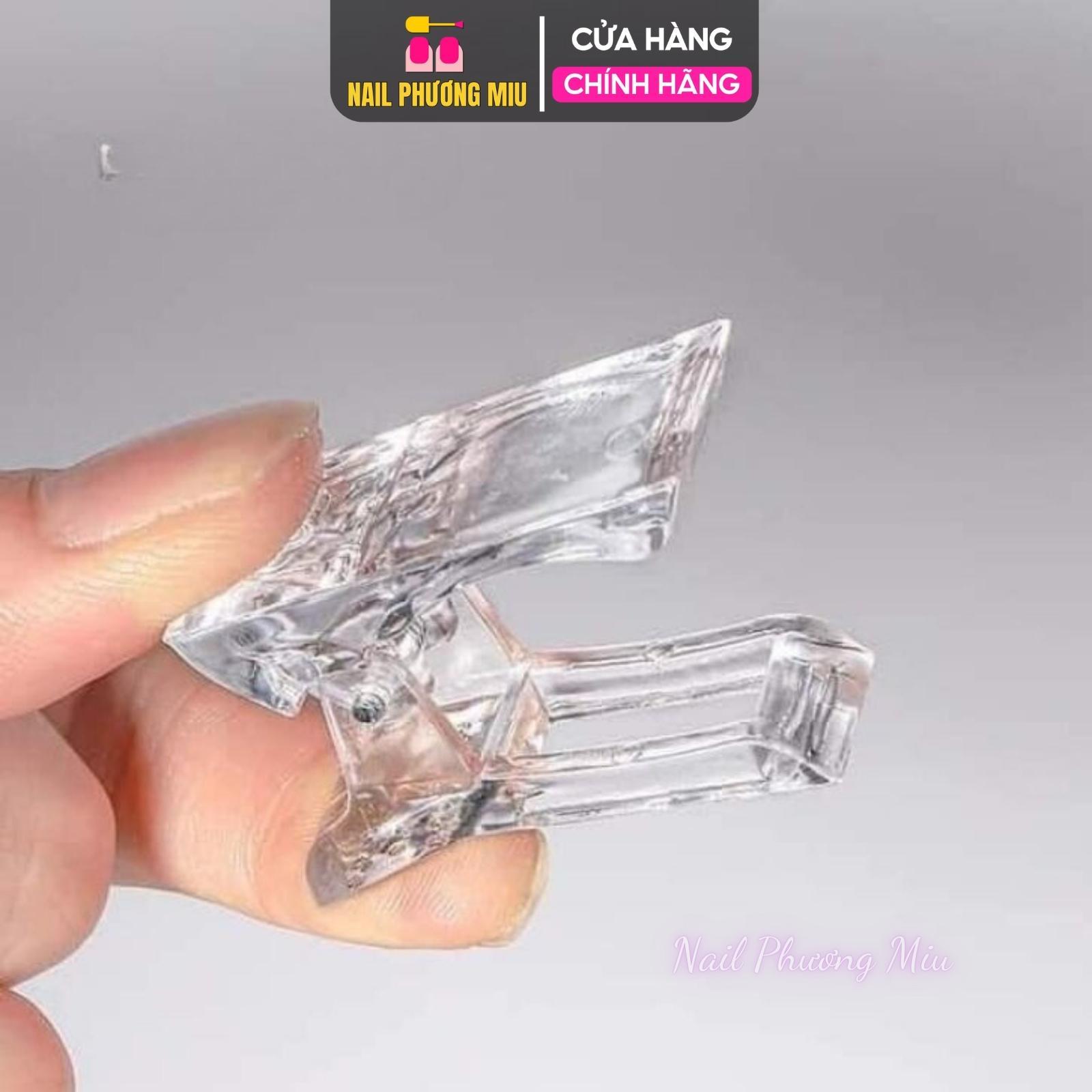 Kẹp Móng Úp Gel Gôm Làm Nail, Nhựa Dày Cứng Chuẩn Đẹp, Kẹp Định Hình Form Móng Siêu Nhanh, Đầu Kẹp To Linh Hoạt Women Nữ