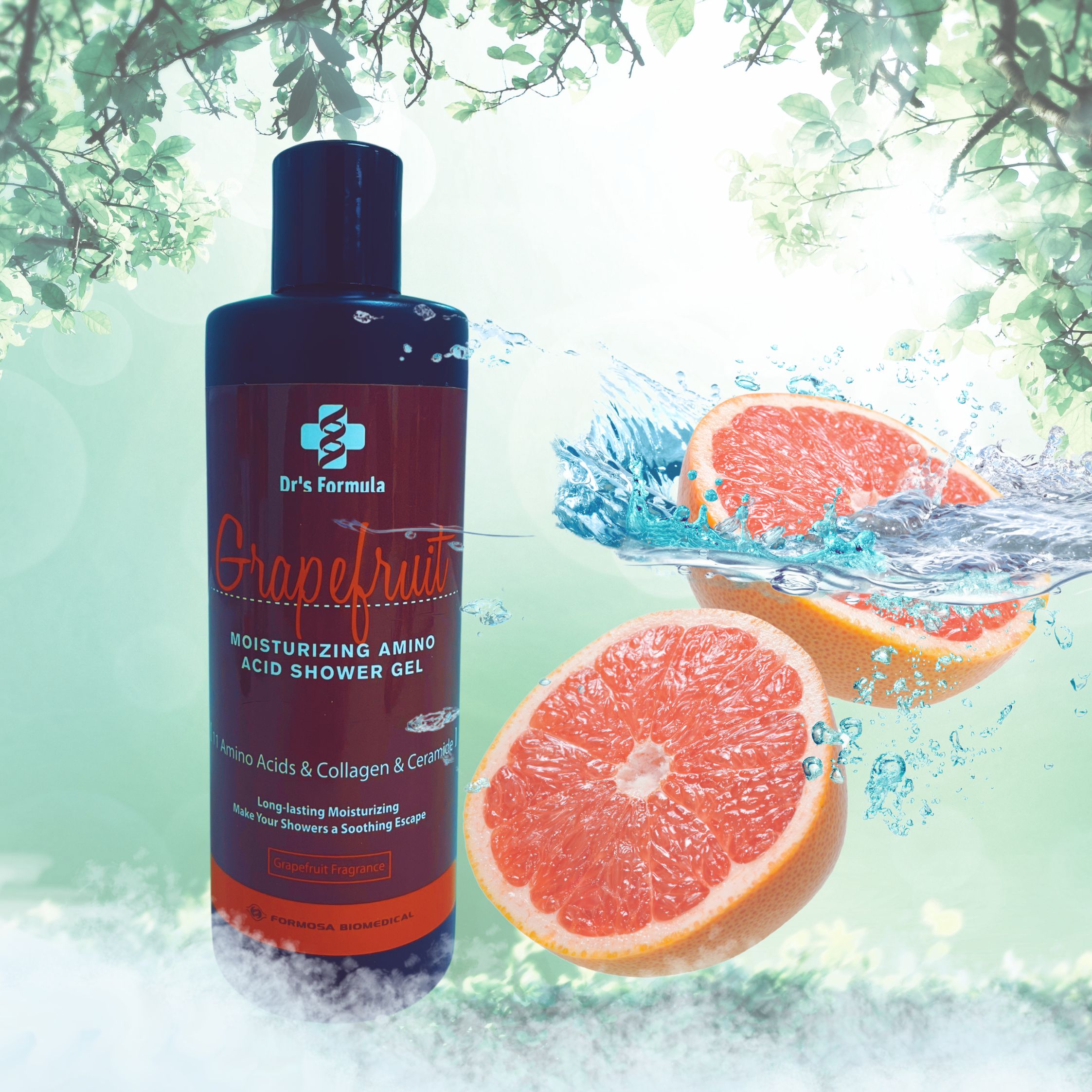 Sữa Tắm Axit Amin Hương Bưởi Dưỡng Ẩm Dr's Formula Grapefruit Moisturizing Amino Acid Shower Gel 300g