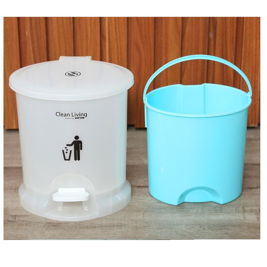 Thùng rác kiểu Oval size Nhỏ, nhựa Duy Tân, màu trong tinh tế, thùng rác văn phòng, dùng được trong nhà tắm nhỏ gọn, tiện dụng