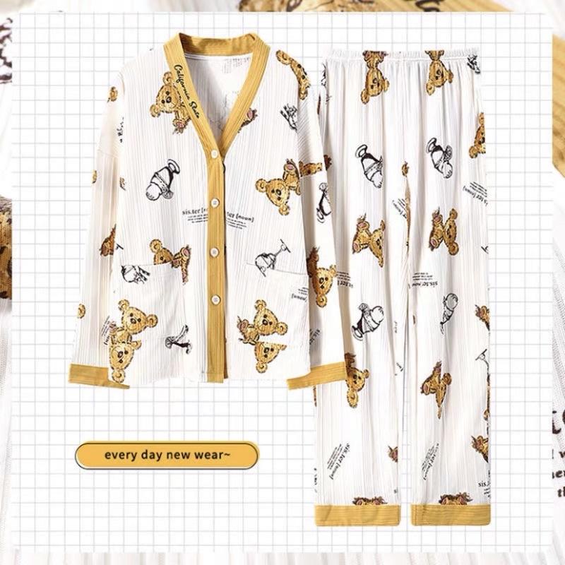 Bộ Ngủ Pyjama Nữ - Bộ Mặc Nhà Chất Cotton 100% Form Đẹp Hàng Chuẩn