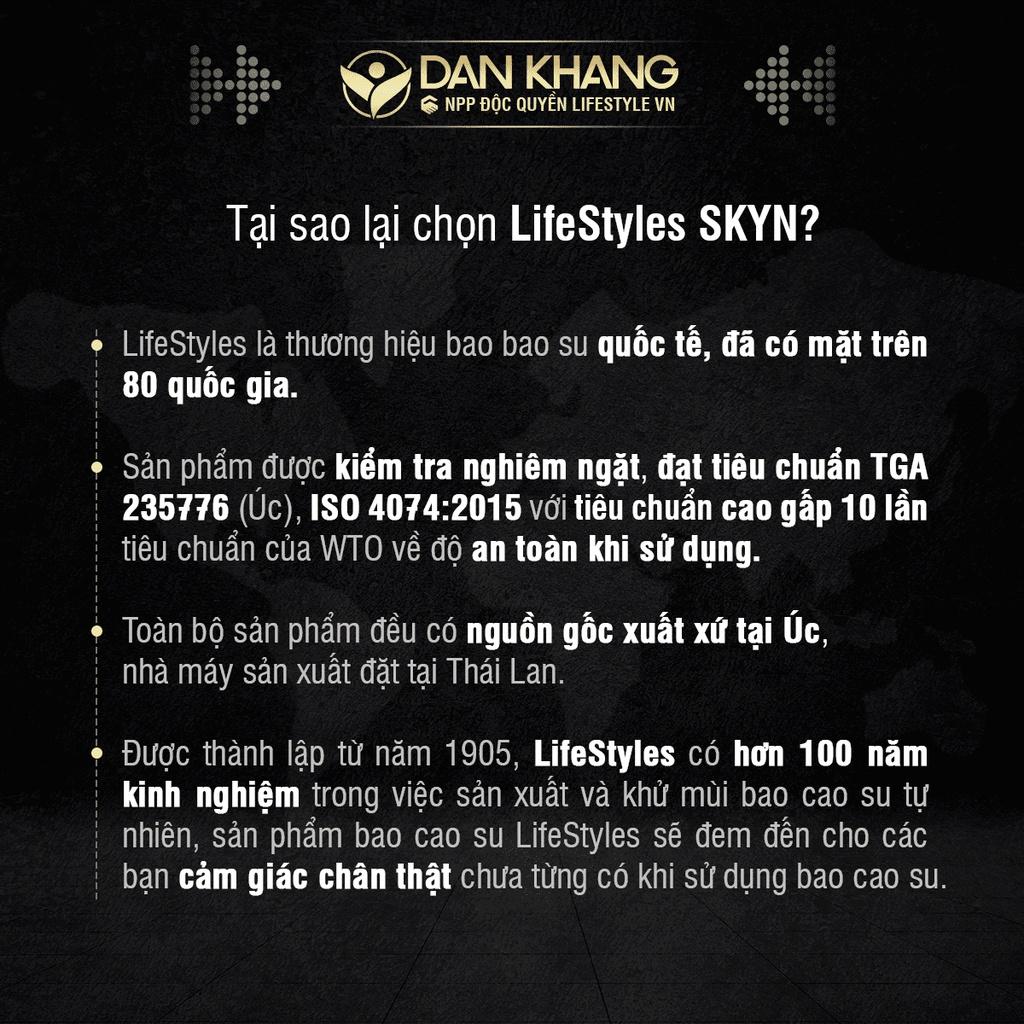 Bao cao su LifeStyles Fantasy Gân Ngang, Nhiều Gel Bôi Trơn tăng Khoái Cảm - Hộp 12 bao