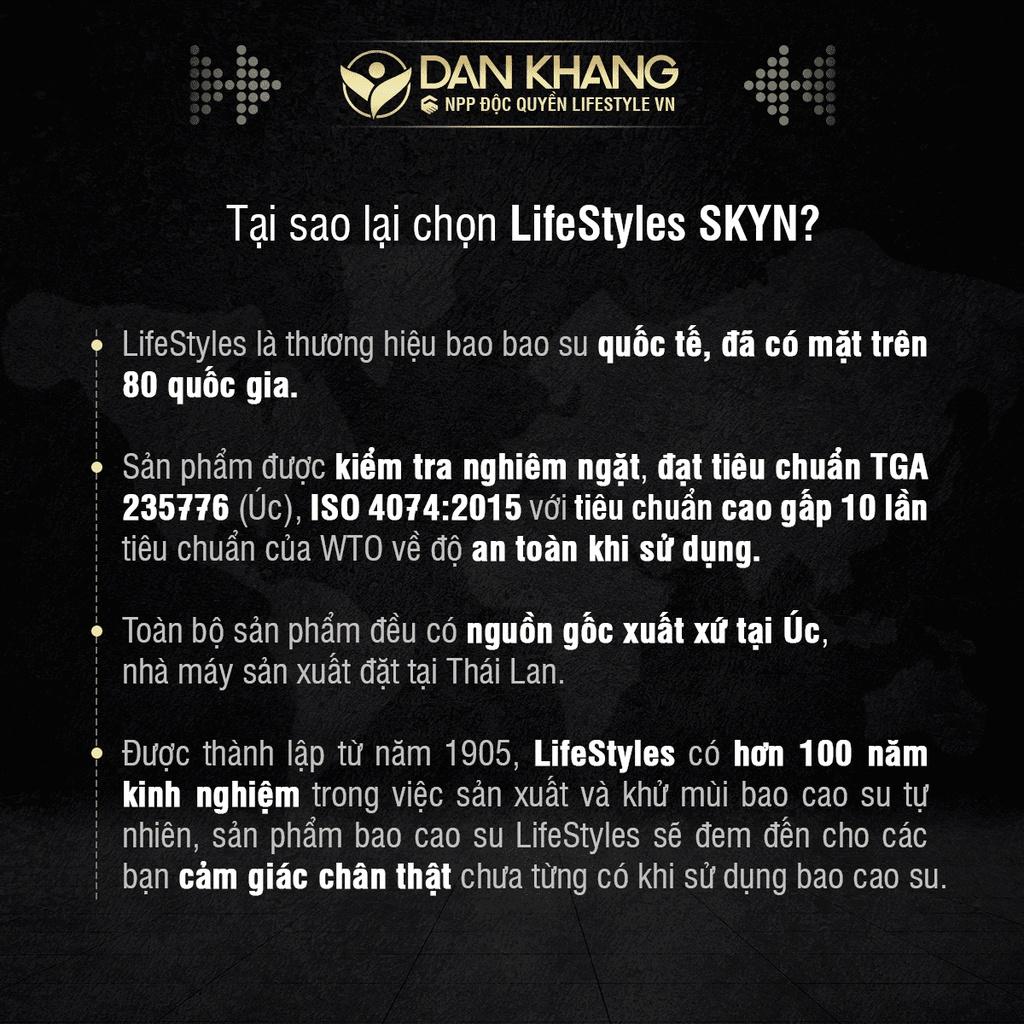 Bộ 2 Bao cao su LifeStyles SKYN Elite Non-latex siêu mỏng siêu mềm không mùi cao su 10 bao