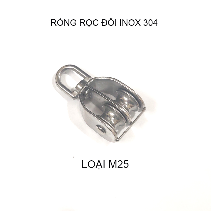 Ròng rọc đôi inox 304 không gỉ, kích thước M20-M25-M32-M50 tùy chọn