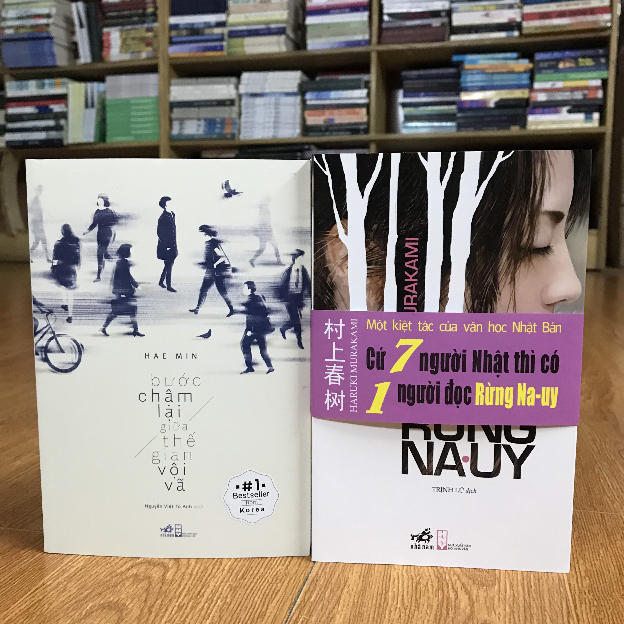 Combo sách văn học Hàn Quốc - Nhật Bản: Rừng Nauy Haruki Murakami + Bước Chậm Lại Giữa Thế Gian Vội Vã Hae Min (tặng kèm bookmark)