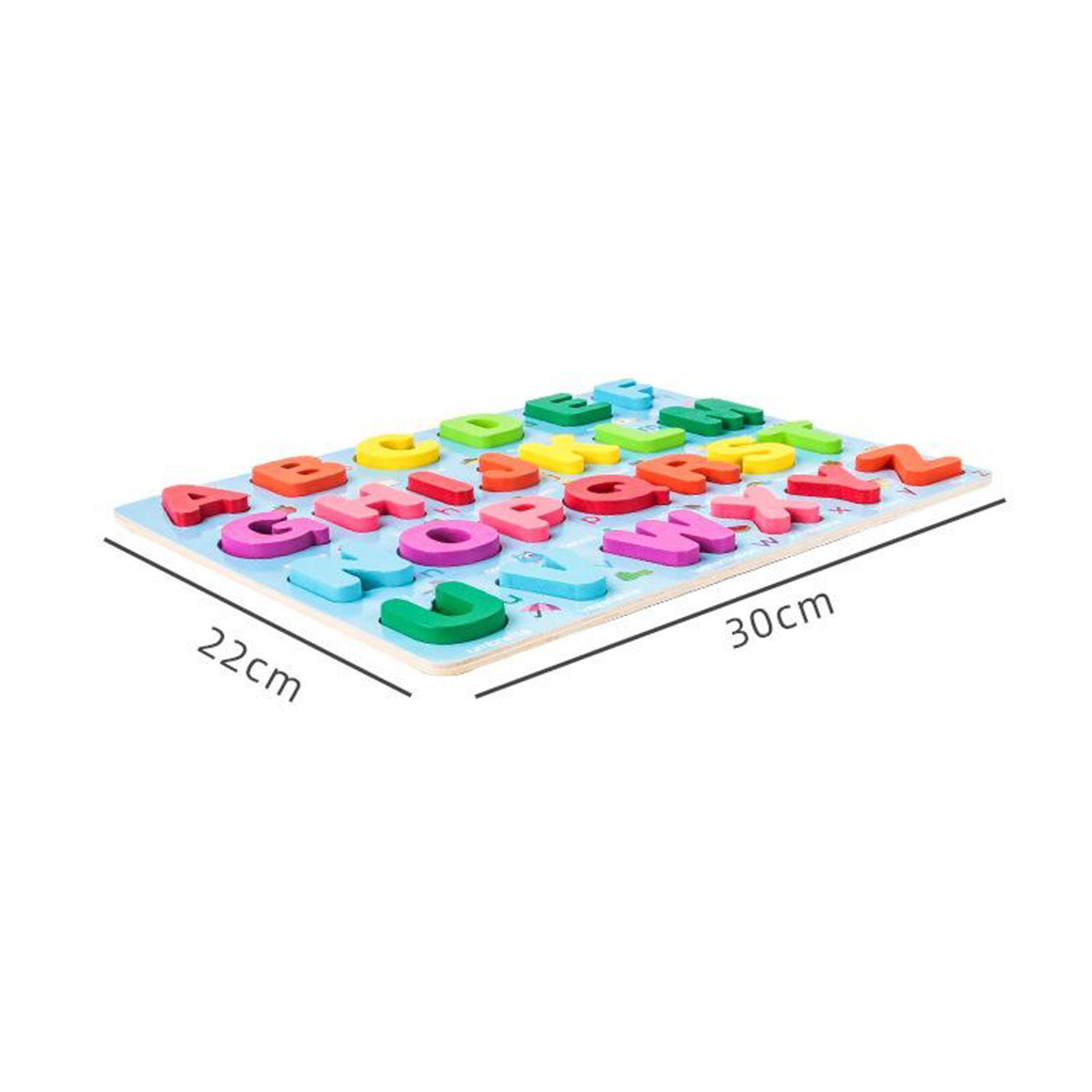 Digital Letter Puzzle Matching Board Early Educational Toy for Age 3 4 5