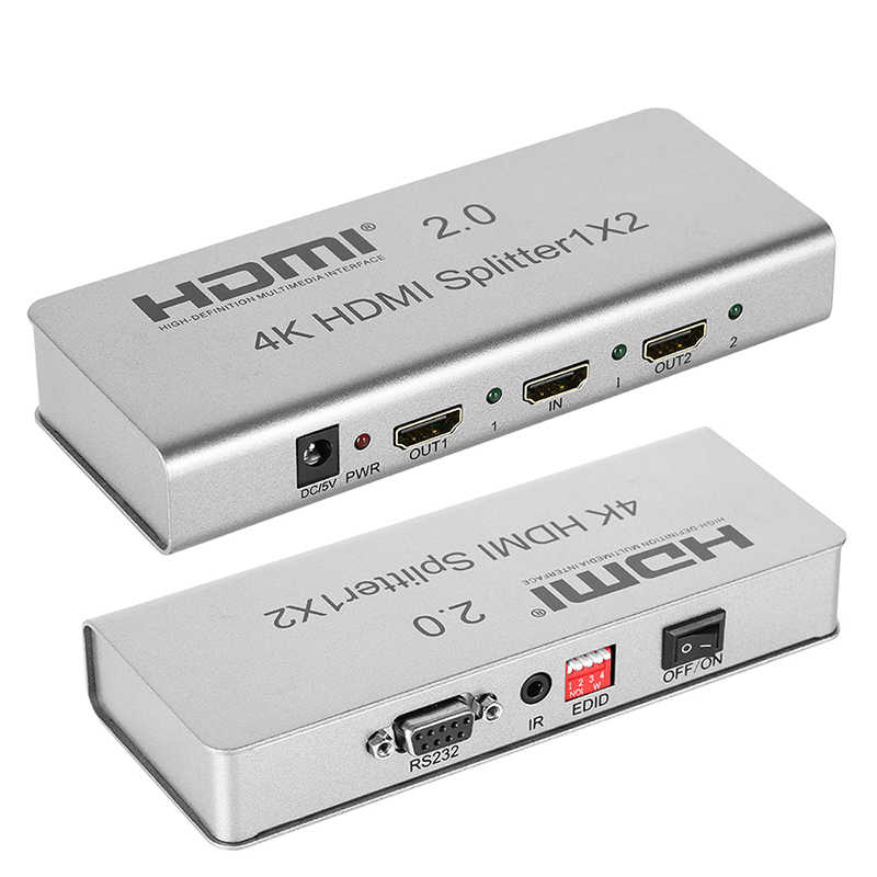 Bộ chia tín hiệu HDMI 1 ra 2 hỗ trợ 4K60Hz CM-EX12- Hàng Chính Hãng