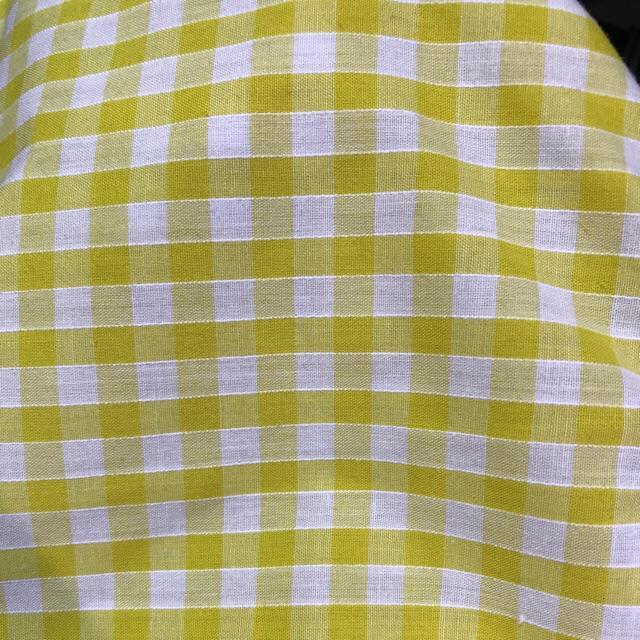 Áo 2 dây rút eo caro yellow- caro gree