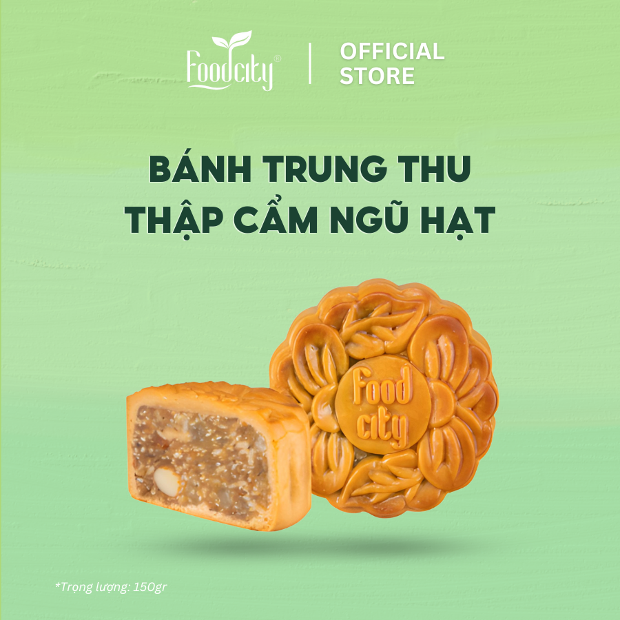 [Dòng bánh chay] Bánh trung thu Ngũ hạt 150gr - FoodCity Việt Nam