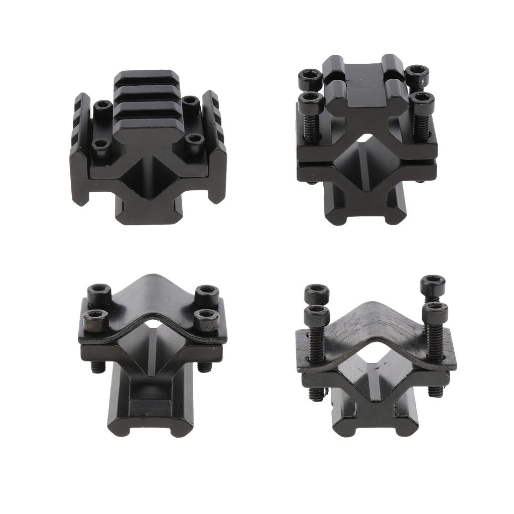 2x Universal Picatinny Weaver Mount Holder for Scope A Flashlight