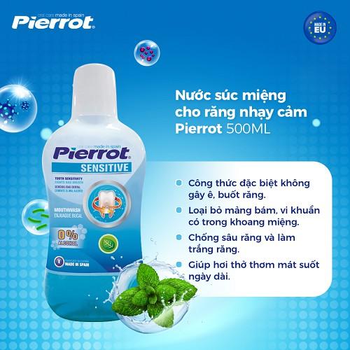 [Mua 2 tặng 1] Nước súc miệng cho răng nhạy cảm Pierrot 500ML