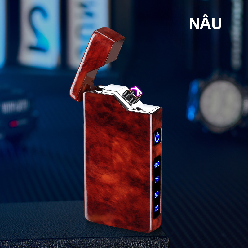 Bật Lửa Điện Tia Plasmas Vân Nhám Cao Cấp - Sạc Điện