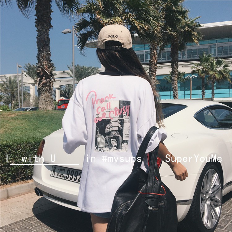 Áo thun form rộng phong cách hiphop so swag
