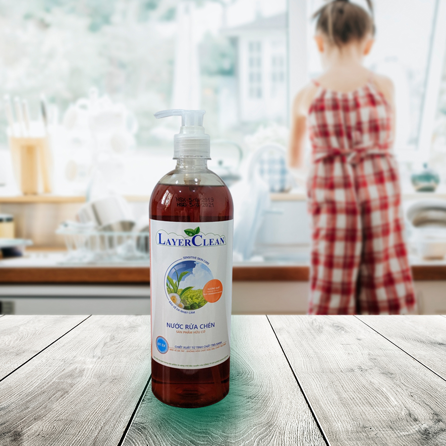 Nước rửa bát Layer Clean Hương Quế 