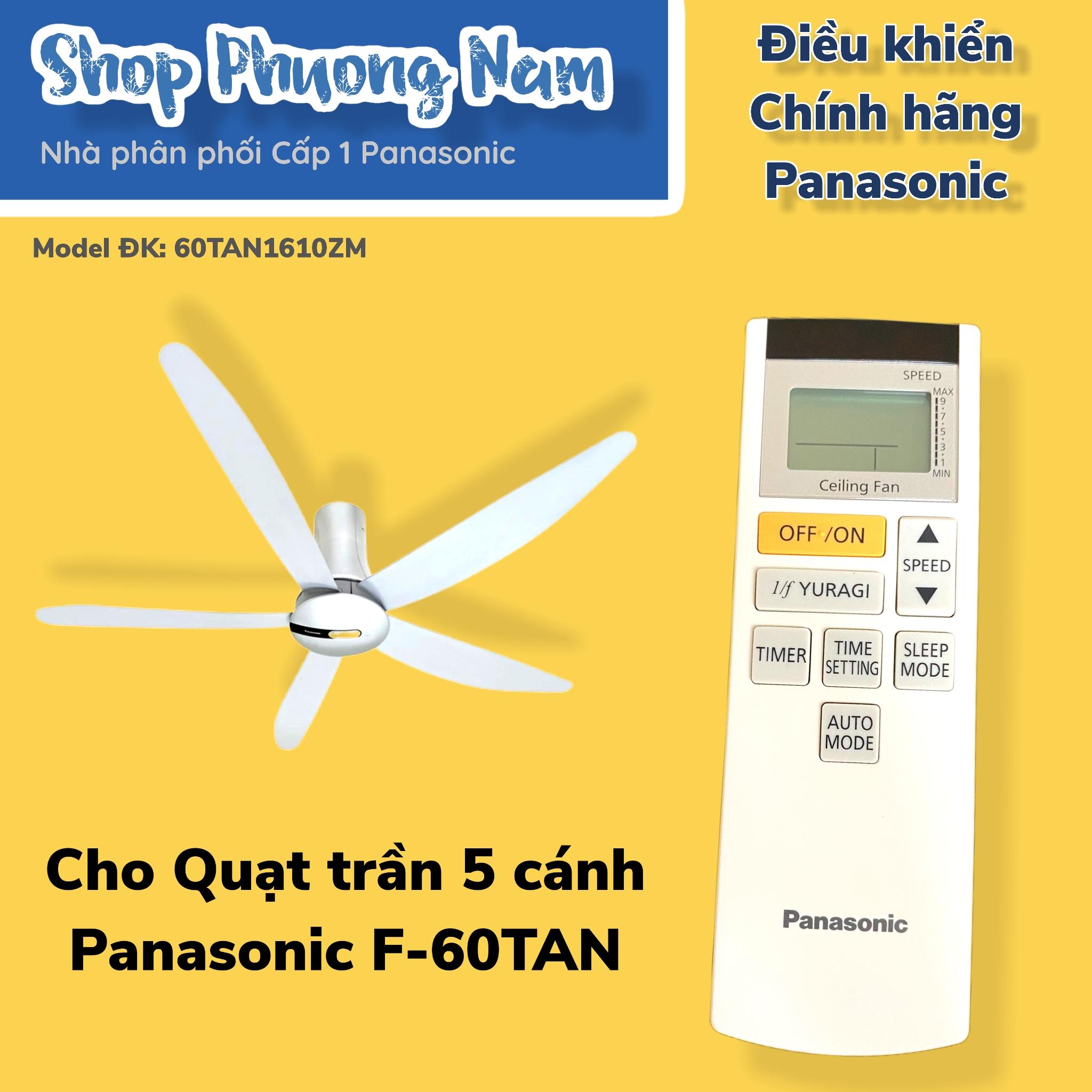 Điều khiển chính hãng quạt trần Panasonic model F-60TANTBBRVV