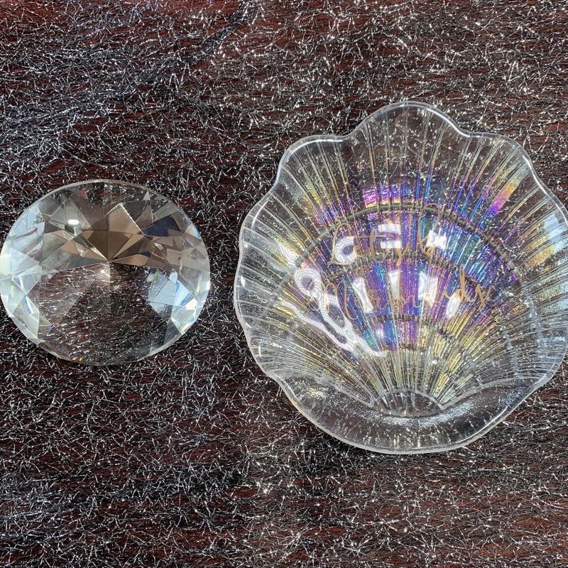 Viên kim cương ,thủy tinh hình sò chụp ảnh móng nail