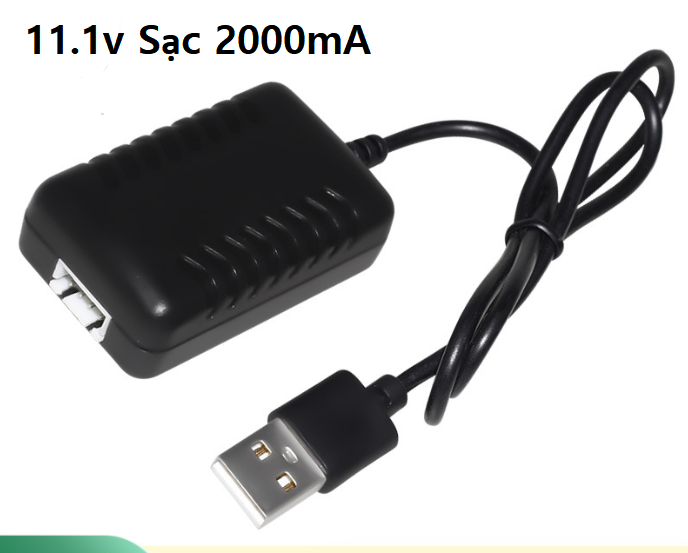 Bộ Sạc Pin Lithium Tự Ngắt Bằng Điện Thoại 11.1v 2000mA Sạc Nhanh Đồ Chơi Điện Tử Điều Khiển Từ Xa